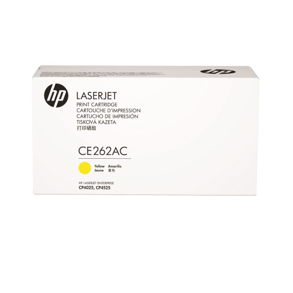 HP 648A (CE262AC) Color LaserJet CP4025 CP4525 Yellow Original LaserJet Contract Toner Cartridge (11000 Yield)