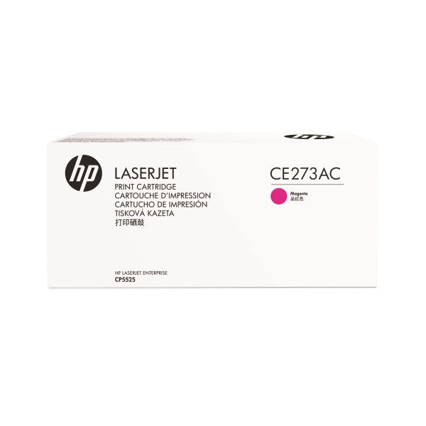 HP 650A (CE273AC) Color LaserJet CP5525 M750 Magenta Original LaserJet Contract Toner Cartridge (15000 Yield)