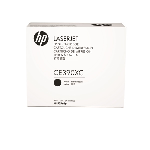 HP 90X (CE390XC) LaserJet M4555 MFP Enterprise 600 M602 M603 High Yield Original LaserJet Contract Toner Cartridge (24000 Yield)