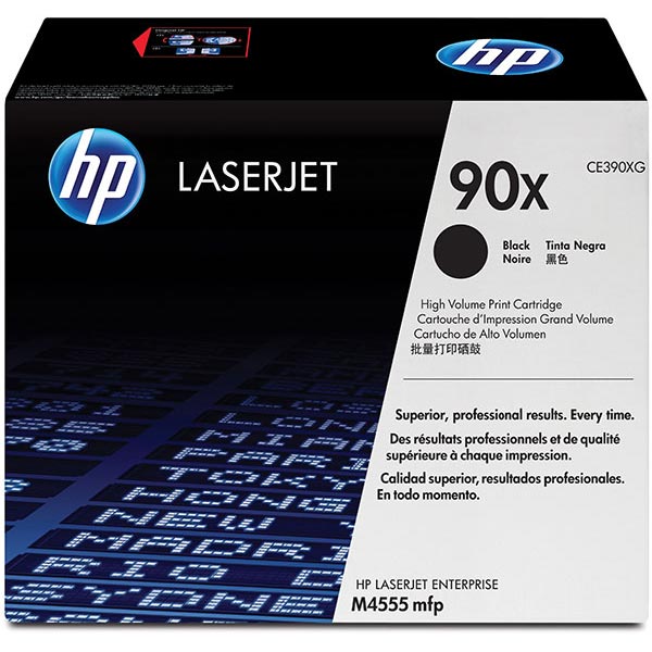 HP 90X (CE390XG) LaserJet M4555 MFP High Yield Black Original LaserJet Toner Cartridge for US Government (24,000 Yield)