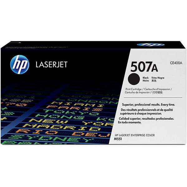 HP 507A (CE400AG) Color LaserJet M551, Enterprise 500 MFP M570, M575, M575c Black Original LaserJet Toner Cartridge for US Government (5,500 Yield)