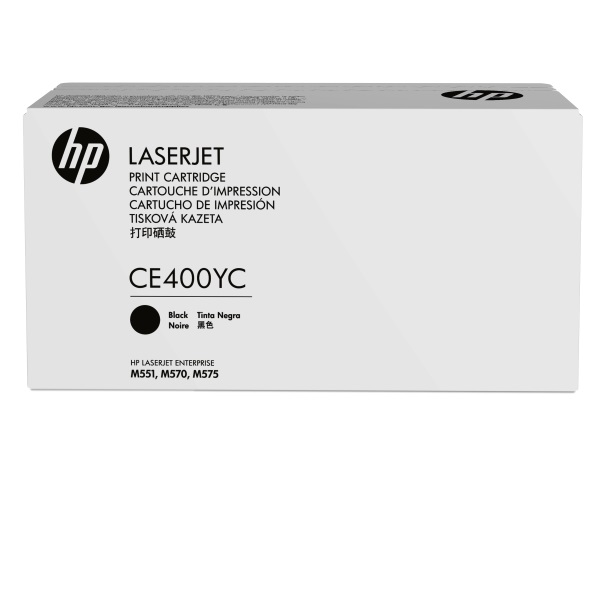 HP 507X (CE400YC) Color LaserJet M551 Enterprise 500 MFP M570 M575 M575c Optimized Yield Black Original LaserJet Contract Toner Cartridge (11700 Yield)