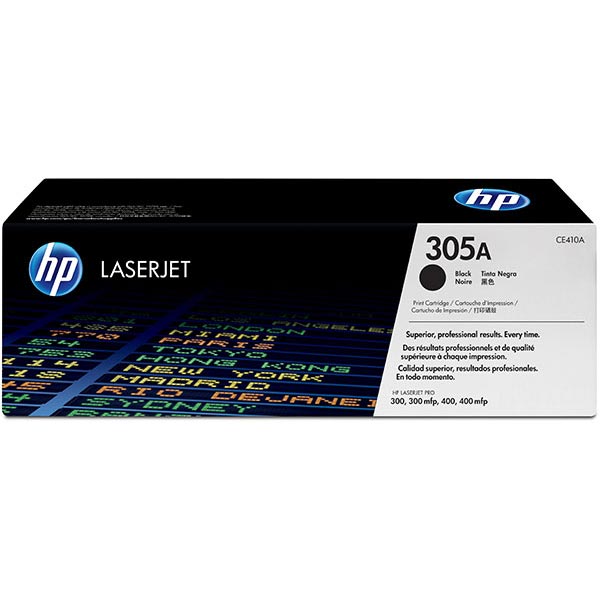HP 305A (CE410AG) Color LaserJet Pro 300 MFP M375nw, Pro 400 M451, Pro 400 MFP M475 Black Original LaserJet Toner Cartridge for US Government (2,090 Yield)