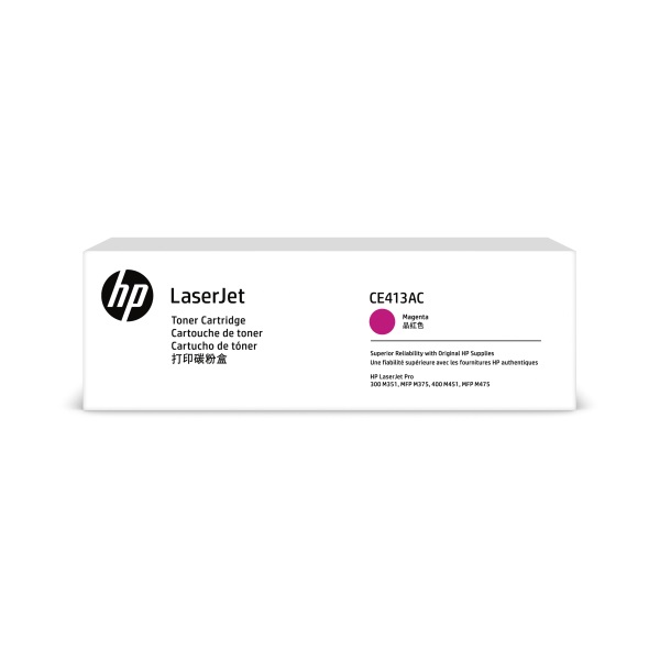 HP 305A (CE413AC) Color LaserJet Pro 300 MFP M375nw Pro 400 M451 Pro 400 MFP M475 Magenta Original LaserJet Contract Toner Cartridge (2600 Yield)