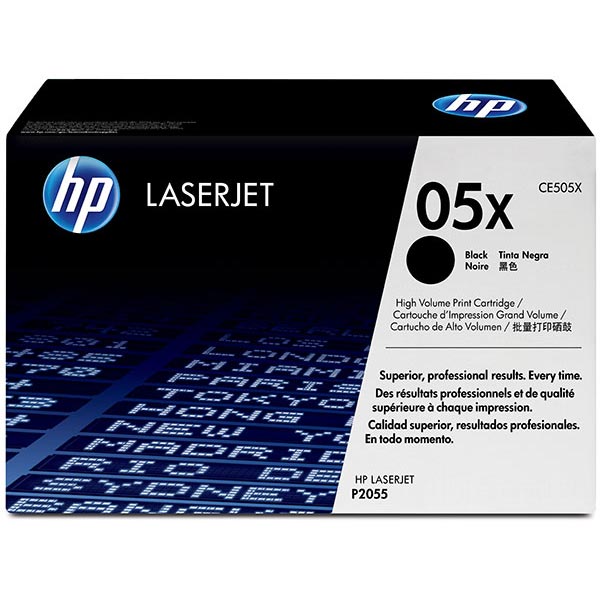 HP 05X (CE505X) LaserJet P2055 High Yield Black Original LaserJet Toner Cartridge (6,500 Yield)