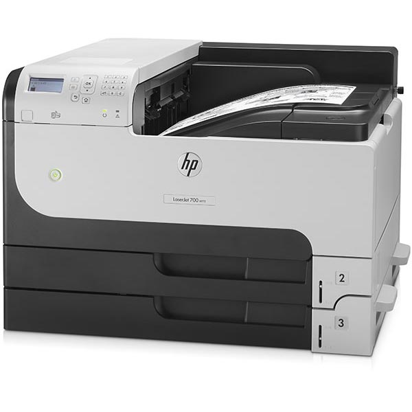 HP LaserJet Enterprise 700 M712n Mono Laser Printer (40 ppm) (800 MHz) (512 MB) (11" x 17") (1200 x 1200 dpi) (Max Duty Cycle 100,000 Pages) (USB) (Ethernet) (600 Sheet Input Capacity)