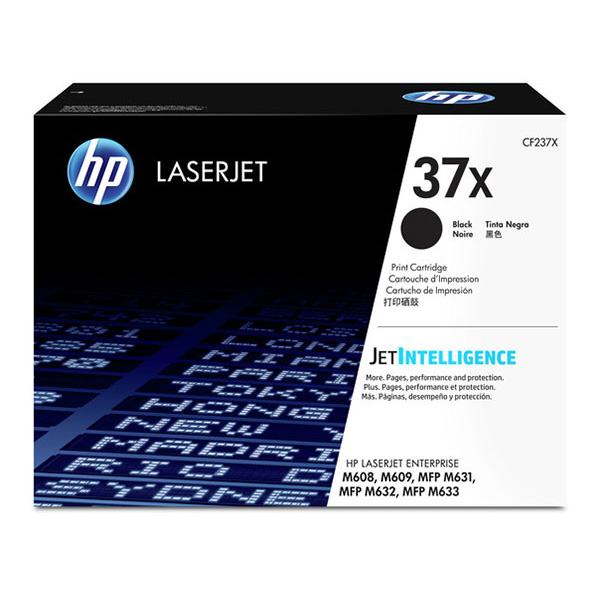 HP 37X (CF237XG) LaserJet Enterprise M608, M609, M631, M632, M633, E60055, E60065, E60075 High Yield Black Original LaserJet Toner Cartridge for US Government (25,000 Yield)