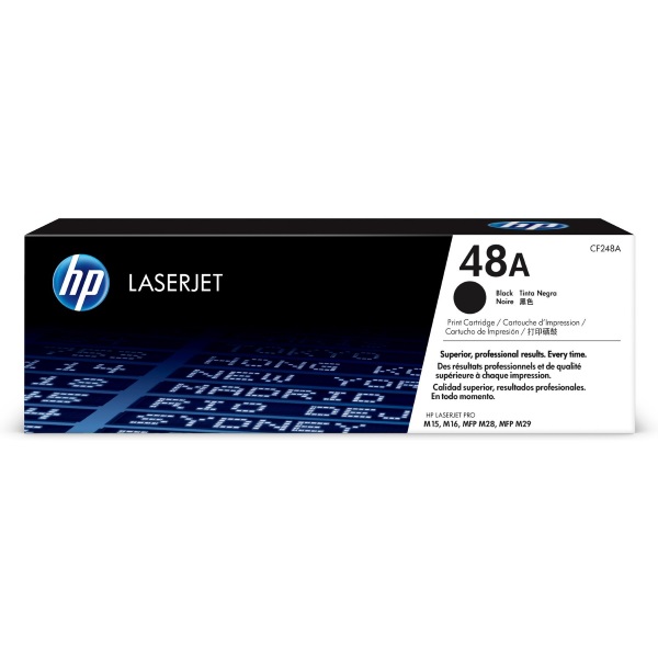 HP 48A (CF248A) Color LaserJet Pro M15, MFP M28, M29, M31 Black Original LaserJet Toner Cartridge (1,000 Yield)