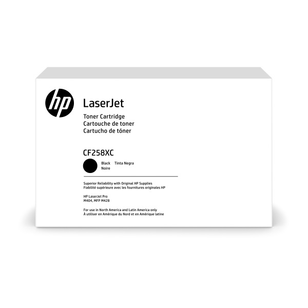 HP 58X (CF258XC) LaserJet Pro M404 M406 M428 M430 High Yield Black Contract Original LaserJet Toner Cartridge (10000 Yield)