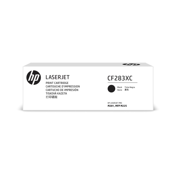 HP 83X (CF283XC) LaserJet Pro M201 MFP M225 High Yield Black Original LaserJet Contract Toner Cartridge (2200 Yield)