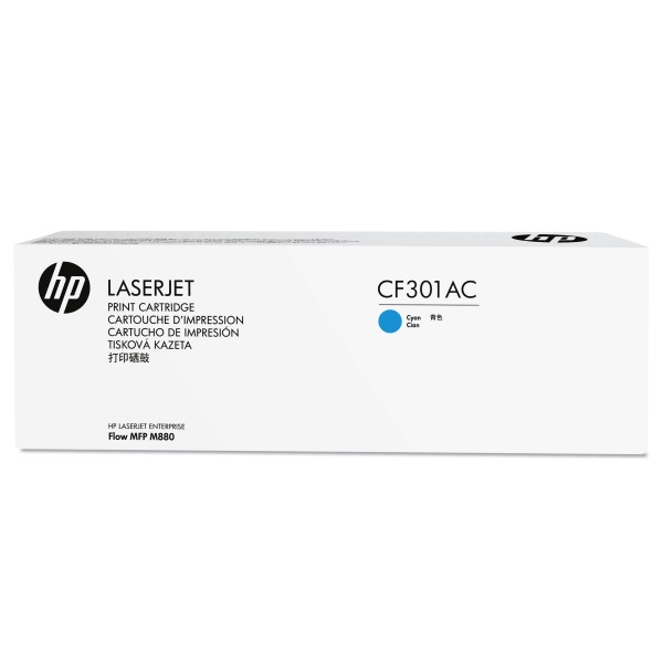 HP 827A (CF301AC) Color LaserJet Enterprise flow M880 MFP Cyan Original LaserJet Contract Toner Cartridge (32000 Yield)