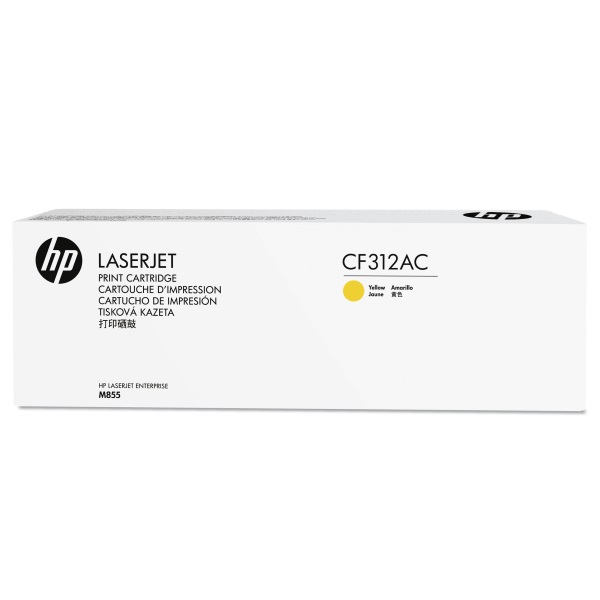 HP 826A (CF312AC) Color LaserJet Enterprise M855 Yellow Original LaserJet Contract Toner Cartridge (31500 Yield)