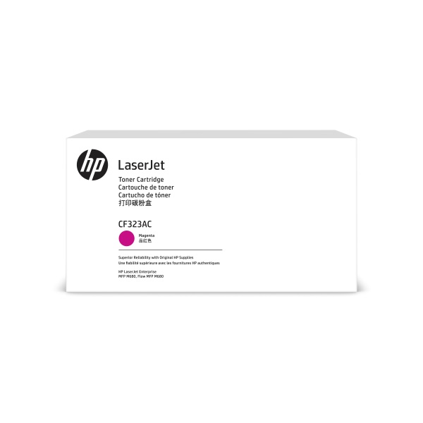 HP 653A (CF323AC) Color LaserJet Enterprise MFP M680 Magenta Original LaserJet Contract Toner Cartridge (16500 Yield)
