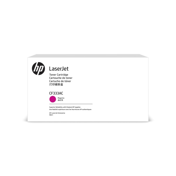 HP 654A (CF333AC) Color LaserJet Enterprise M651 Magenta Original LaserJet Contract Toner Cartridge (15000 Yield)