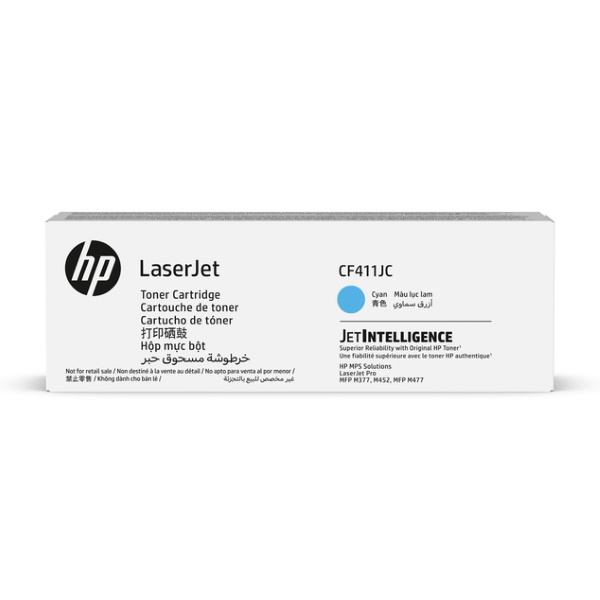 HP (CF411JC) Color LaserJet Pro M377 M452 MFP M477 Cyan Original LaserJet Contract Toner Cartridge (6000 Yield)