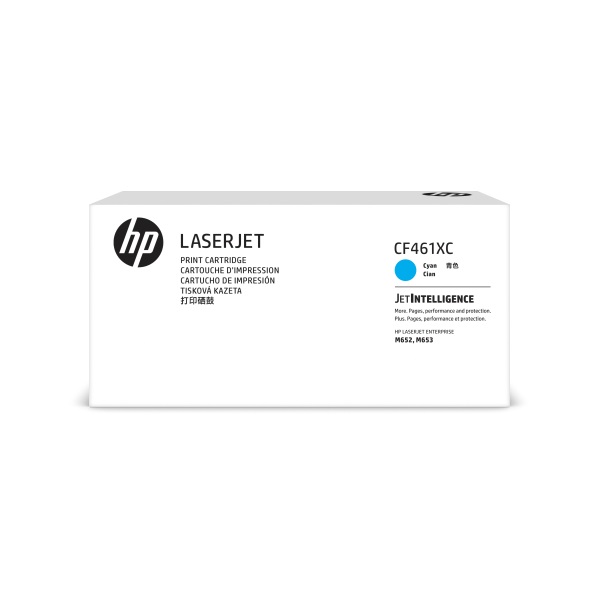 HP 656XC (CF461XC) Color LaserJet Enterprise M652 M653 High Yield Cyan Original LaserJet Contract Toner Cartridge (22000 Yield)