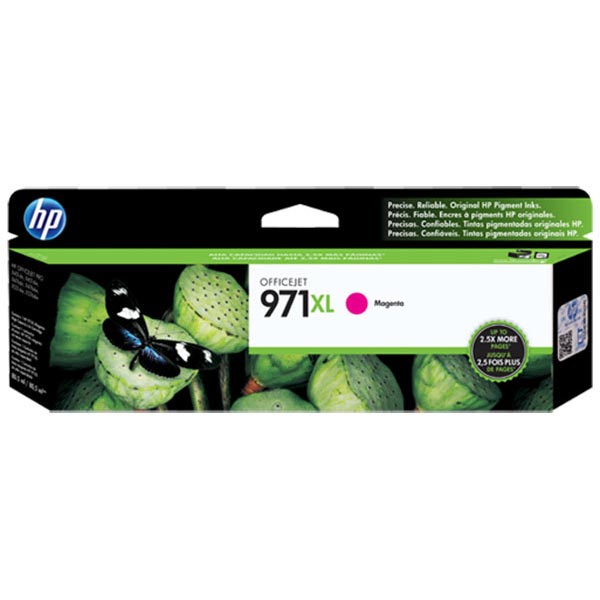 HP 971XL (CN627AM) High Yield Magenta Original Ink Cartridge (6,600 Yield) - HP INC