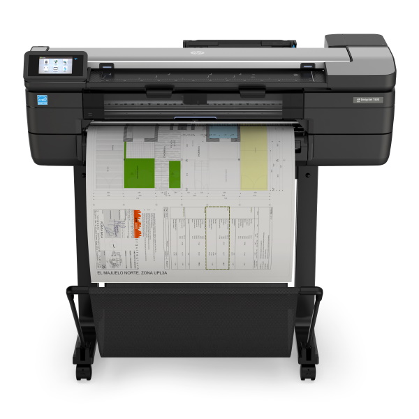 HP DesignJet T830 24-in Color Inkjet MFP (26 sec/page on A1/D) (1 GB) (2400 x 1200 dpi) (p/s/c) (Duplex) (USB) (Ethernet) (Wireless) (Touchscreen) (Energy Star)