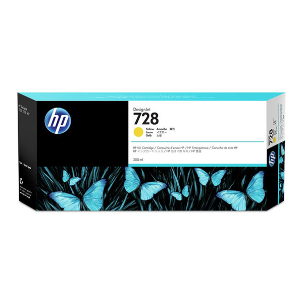 HP 728 (F9K15A) Yellow Original Ink Cartridge (300 ml)