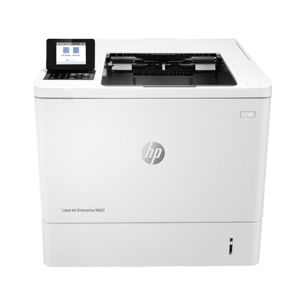 HP LaserJet Enterprise M607n Mono Printer (55 ppm) (512 MB) (1.2 GHz) (1200 x 1200 dpi) (Max Duty Cycle 250,000 Pages) (USB) (Ethernet) (Touchscreen) (550 Sheet Input Tray) (100 Sheet MPT)