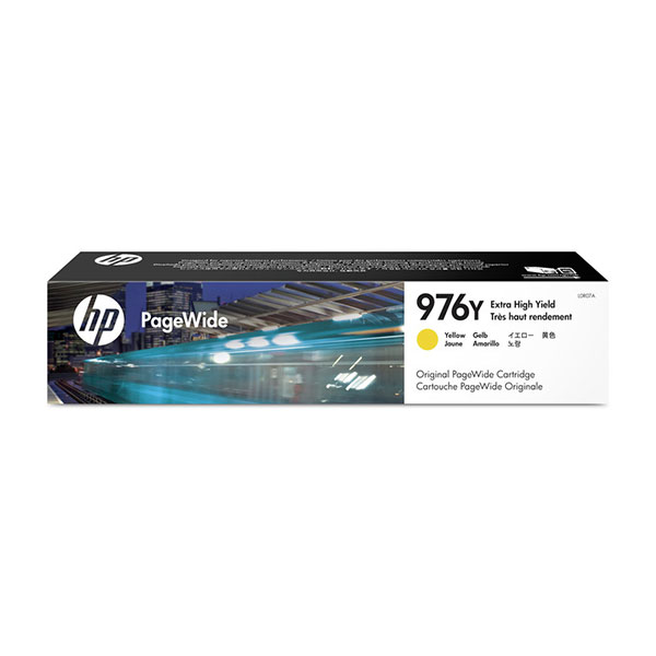 HP 976Y (L0R07A) PageWide Pro 452, 577, Managed P55250, P57750 Extra High Yield Yellow Original PageWide Cartridge (13,000 Yield)