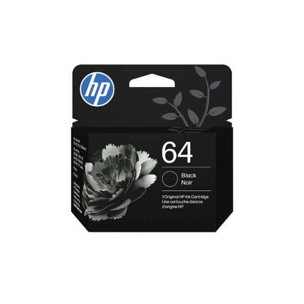 HP 64 (N9J90AN) Envy Inspire 7955e Black Original Ink Cartridge (200 Yield)