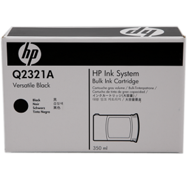 (TIJ 2.5 Hybrid) HP Versatile Bulk Ink Cartridge, Black (350 ml)