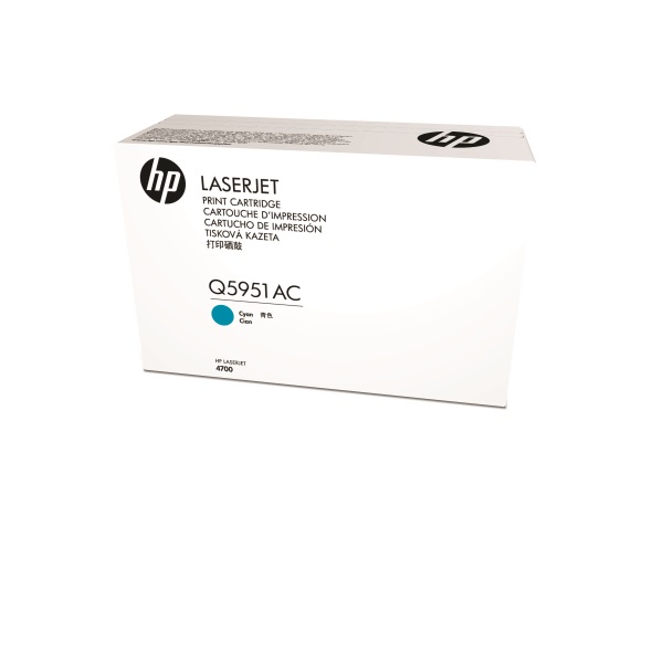 HP 643A (Q5951AC) Color LaserJet 4700 Cyan Original LaserJet Contract Toner Cartridge (10000 Yield)