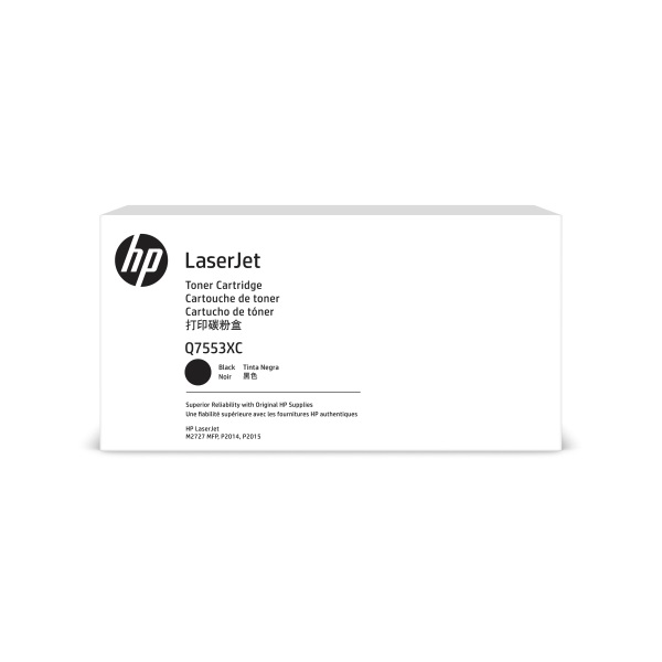 HP 53X (Q7553XC) LaserJet M2727 MFP P2015 High Yield Original LaserJet Contract Toner Cartridge (7000 Yield)