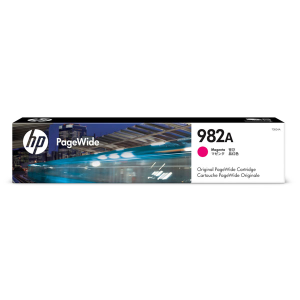 HP 982A (T0B24A) PageWide Enterprise Color 765dn, MFP 780dn, 785z Magenta Original PageWide Cartridge (8,000 Yield)