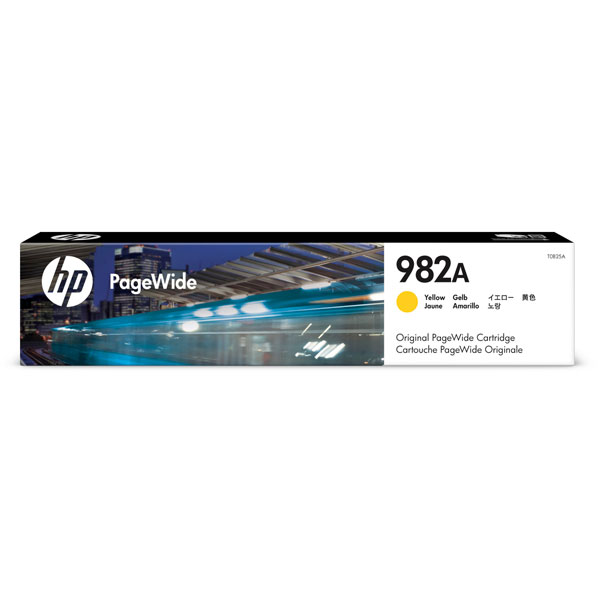 HP 982A (T0B25A) PageWide Enterprise Color 765dn, MFP 780dn, 785z Yellow Original PageWide Cartridge (8,000 Yield)