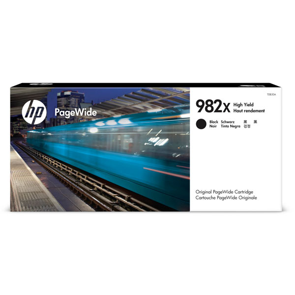 HP 982X (T0B30A) PageWide Enterprise Color 765dn, MFP 780dn, 785z High Yield Black Original PageWide Cartridge (20,000 Yield)