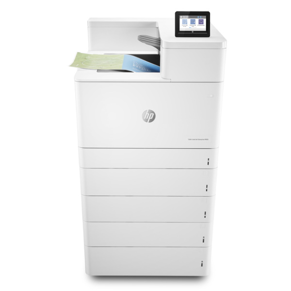 HP Color LaserJet Enterprise M856x Printer (220V) (55 ppm) (11" x 17") (Duplex) (Duty 250000) (USB) (Ethernet) (Wireless) (2 x 550 Input Trays) (100 MPT) (Touchscreen) (Heavyweight Item)