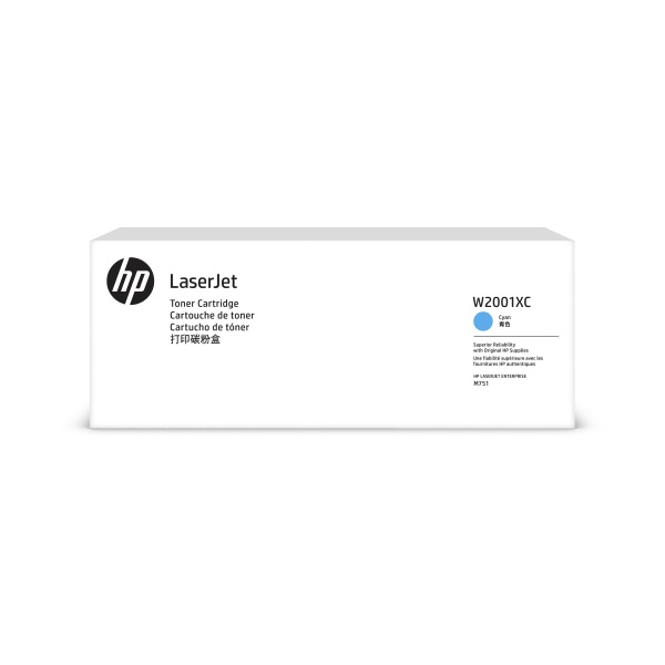 HP 658X (W2001XC) Color LaserJet Enterprise M751 High Yield Cyan Original LaserJet Contract Toner Cartridge (28000 Yield)