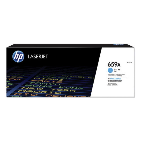 HP 659A (W2011A) Color LaserJet Enterprise M856dn/x, MFP M776dn, Flow M776zs/z Standard Yield Cyan Original LaserJet Toner Cartridge (13,000 Yield)
