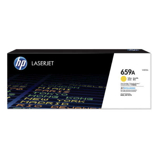 HP 659A (W2012A) Color LaserJet Enterprise M856dn/x, MFP M776dn, Flow M776zs/z Standard Yield Yellow Original LaserJet Toner Cartridge (13,000 Yield)