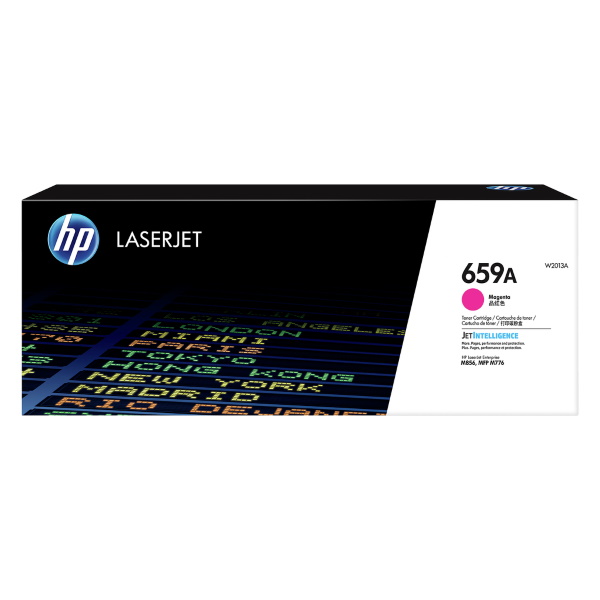 HP 659A (W2013A) Color LaserJet Enterprise M856dn/x, MFP M776dn, Flow M776zs/z Standard Yield Magenta Original LaserJet Toner Cartridge (13,000 Yield)