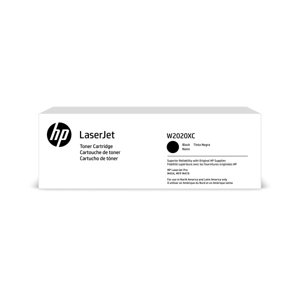 HP 414X (W2020XC) Color LaserJet Pro M454 M455 MFP M479 M480 High Yield Black Contract LaserJet Toner Cartridge (7500 Yield)