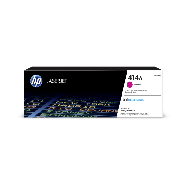 HP 414A (W2023A) Color LaserJet Pro M454, M455, MFP M479, M480 Magenta Original LaserJet Toner Cartridge (2,100 Yield)