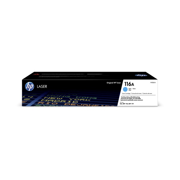 HP 116A (W2061A) Color LaserJet MFP 179fnw Cyan Original LaserJet Toner Cartridge (700 Yield)