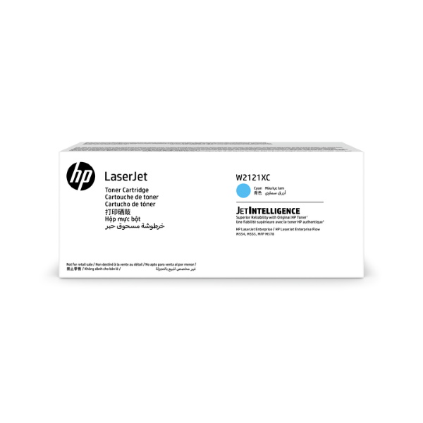 HP 212XC (W2121XC) Color LaserJet Enterprise M554 M555 Enterprise Flow MFP M578 High Yield Cyan Contract Original LaserJet Contract Toner Cartridge (10000 Yield)