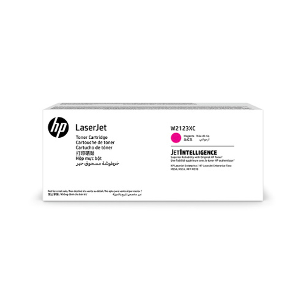 HP 212XC (W2123XC) Color LaserJet Enterprise M554 M555 Enterprise Flow MFP M578 High Yield Magenta Contract Original LaserJet Contract Toner Cartridge (10000 Yield)