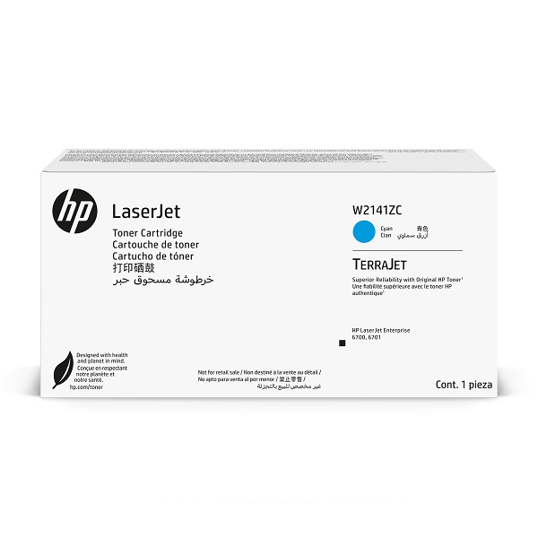 HP 214Z (W2141ZC) 6700 Ent SFP Cyan Contract LaserJet Toner Crtg (26000 Yield)