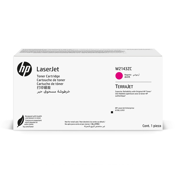 HP 214Z (W2143ZC) 6700 Ent SFP Magenta Contract LaserJet Toner Crtg (26000 Yield)