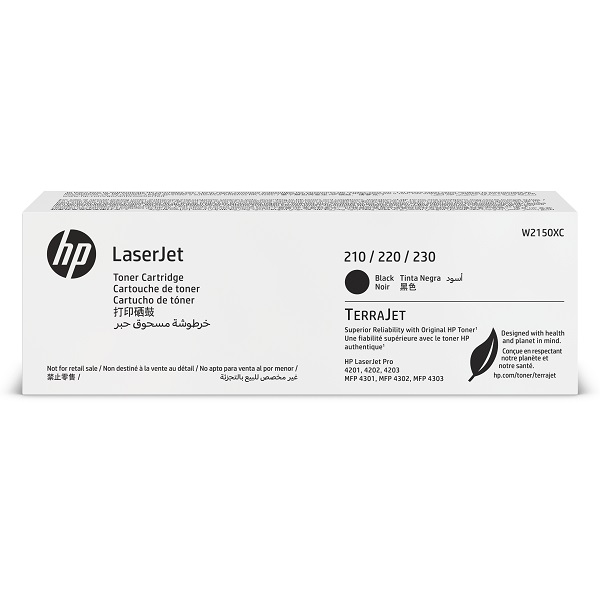 HP (W2150XC) Color LaserJet Pro 4201-4203 HP Color LaserJet Pro MFP 4301-4303 Black Contract LaserJet Toner Cartridge (7500 Yield)