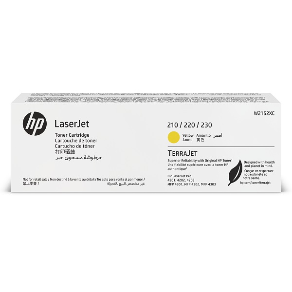 HP (W2152XC) Color LaserJet Pro 4201-4203 HP Color LaserJet Pro MFP 4301-4303 Yellow Contract LaserJet Toner Cartridge (5500 Yield)