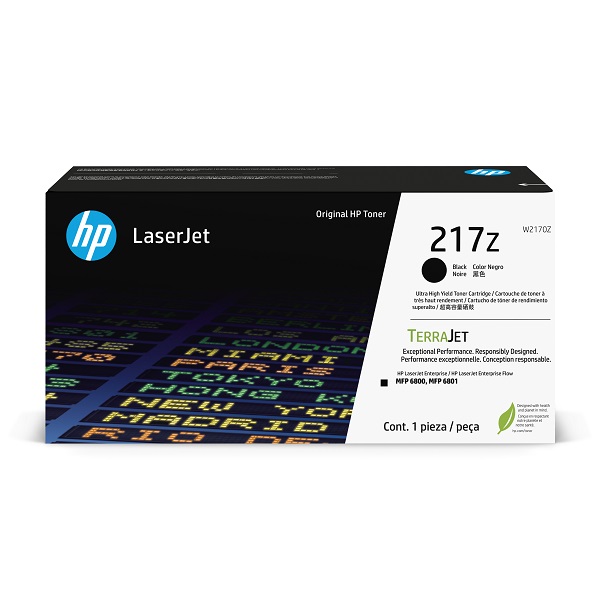 HP 217Z (W2170Z) 6800 Ent MFP Black Original LaserJet Toner Crtg (32,000 Yield)