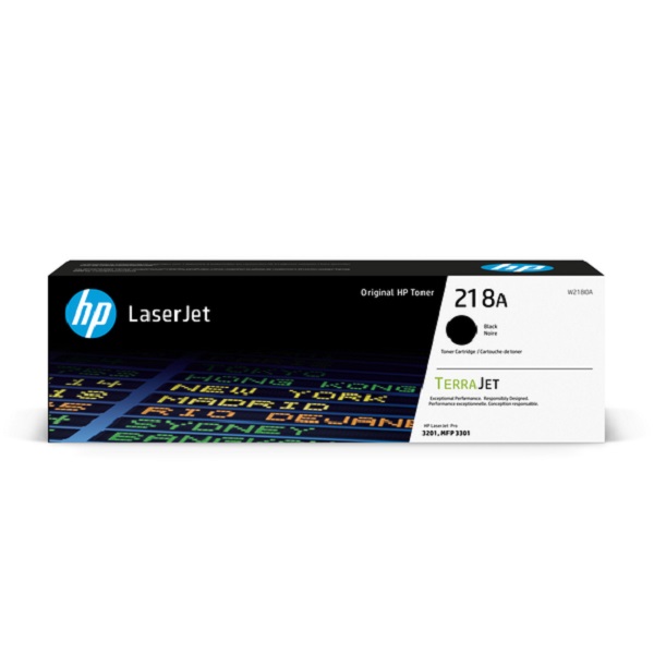 HP 218A (W2180A) Color LaserJet Pro 3201, MFP 3301 Black Original LaserJet Toner Cartridge (1,300 Yield)