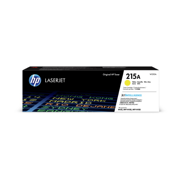 HP 215A (W2312A) Color LaserJet Pro MFP M182nw, M183fw Yellow Original LaserJet Toner Cartridge (850 Yield)