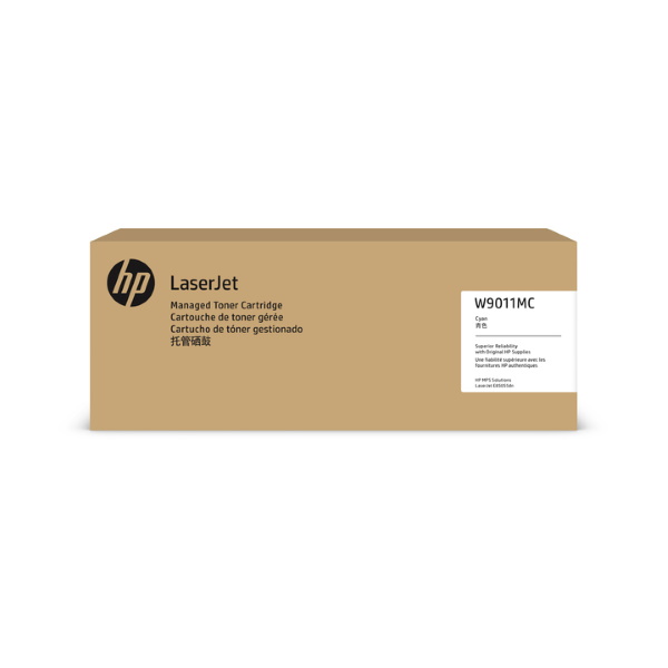 HP (W9011MC) LaserJet Managed E85055dn High Yield Cyan Original LaserJet Contract Toner Cartridge (35000 Yield)